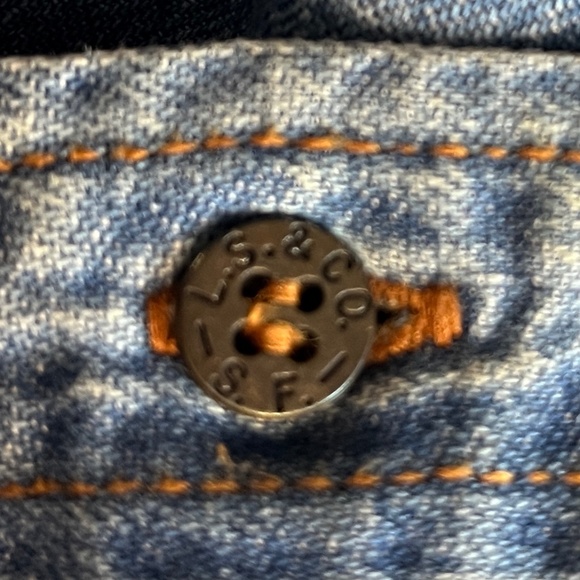 VIntage Orange Tab Levi Strauss & Co Mens Denim Shirt - Picture 14 of 15